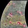 Rough Ruby Crecent - Corundum/Ruby Crystals, Metal Stand Image 7