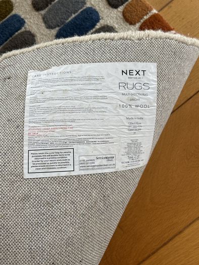 Rug 100% wool from Next