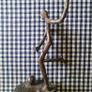 Vintage brass figurine of a football player Image 6