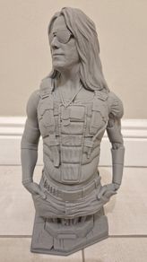 3D Printed Statue Bust (Unpainted) - Johnny Silverhand