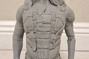 3D Printed Statue Bust (Unpainted) - Johnny Silverhand
