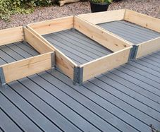 Large Raised bed planter pallet collars