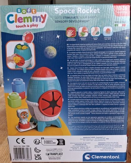 Clementoni Soft Clemmy Touch and Play Sensory Space Rocket