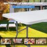 Heavy Duty Plastic Outdoor Folding Picnic Table 6FT/180CM, table for markets NEW Image 2