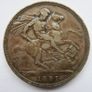 1891 Silver Crown Coin - British Queen Victoria Jubilee Head Image 3
