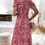 Multicolored floral dress Image 2