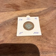 United Kingdom 3 pence 1938 silver coin