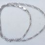 Vintage Sterling Silver 925 Figaro Necklace Chain 18" length - 7,30g Image 10