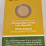 Ireland 2016 2 Euro Proclamation of Irish Republic Bookmark Brand New Image 6