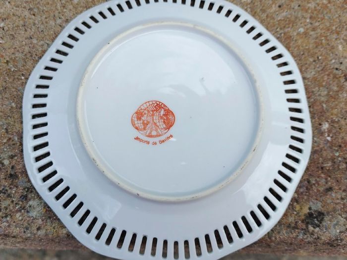 2 Fancy Painted Side Plates (used).