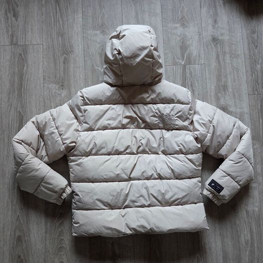 As new SUPERDRY Beige  Hooded Sports Puffer Jacket