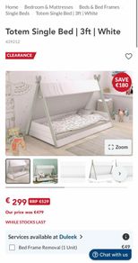 Single teepee bed from Harvey Norman