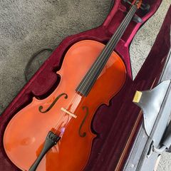 Cello Full 4/4 Size with Soft case + Hiscox Hard case