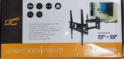 TV Wall Mount Bracket Swivel Full Motion 23-55"