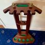 Antique Wooden Standing Pool Cue Snooker Rack Image 2