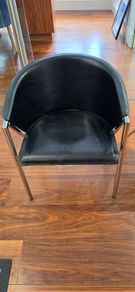 2 leatherette chairs