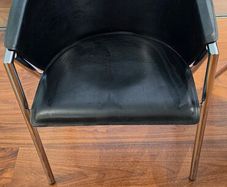 2 leatherette chairs