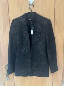 Zara Festive Days Lapelless Blazer XS