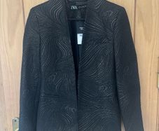 Zara Festive Days Lapelless Blazer XS