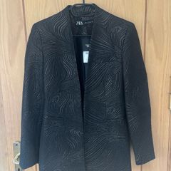 Zara Festive Days Lapelless Blazer XS