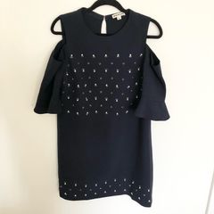 Whistles beaded cold shoulder dress UK12