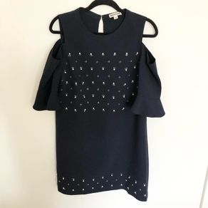 Whistles beaded cold shoulder dress UK12