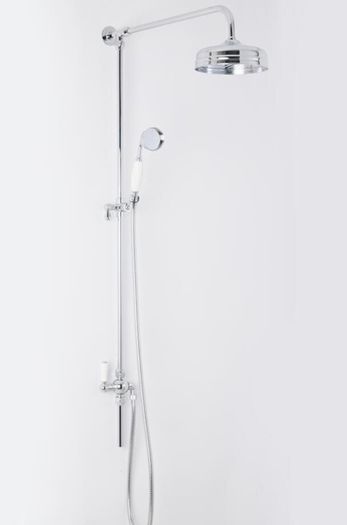 Victorian thermostatic rainfall shower chrome