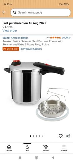 Pressure cooker 9L like new