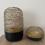 Decorative Black and Gold Candle Holders Lanterns Image 2