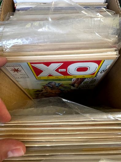 Valiant Long Comic Box w 270 comics for Sale