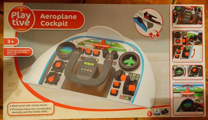 Aeroplane Cockpit Wooden Play set New