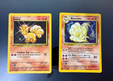 Pokemon - (2) Vulpix & Ninetails (Holo)