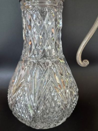 Edwardian style cut glass claret jug