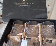 Killarney Crystal whiskey glasses