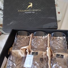 Killarney Crystal whiskey glasses