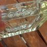 Guinness vintage heavy pressed glass ashtray,,,collectors item, unusual with clear glass ,guinness logo on the 4 sides ,,see pictures for condition, sold as seen , Image 3