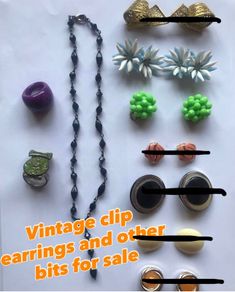 Vintage clip on earrings (and other jewellery) gift ideas