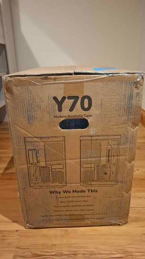 New Hyte Y70 Blueberry Milk color PC Case, in original packaging and unused