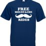 Free Moustache Rides  Mens funny rude t-shirts Image 5