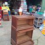 1940's Antique French oak/walnut modular bookcase/display unit.. Image 8