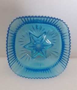 Vintage Blue Glass Bowl