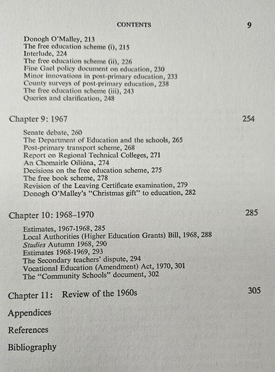 Post Primary Education in Ireland 1957 to 1970 - Irish Education History Book