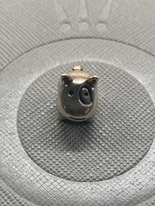 Pandora Silver Dog with Eye Patch