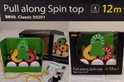 Brio Pull Along wooden Spin Top toy