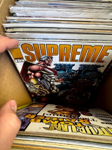 Image & Top Cow Long Comic Box w 320 comics for Sale