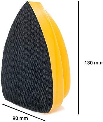 Glass Polish 15911 Hand Sanding Block, Hook & Loop Handheld Sanding Pad | 130 x 90 mm