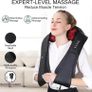 Neck Massager, Deep Tissue 3D Kneading, by iKristin, Portable, with Heat, Shiatsu Massager for Neck, Back, Shoulder, Foot and Leg, at Home and Car, Suitable for Women and Men Image 2