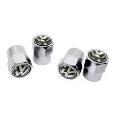 4pcs Set Car Wheel Air Cap Tire Tyer Valve Dust Caps Lug Stem Styling Badge Black Kit For VW Volkswagen Golf R R32 Polo 6C 6R MK5 Mk6 MK7 T5 T6