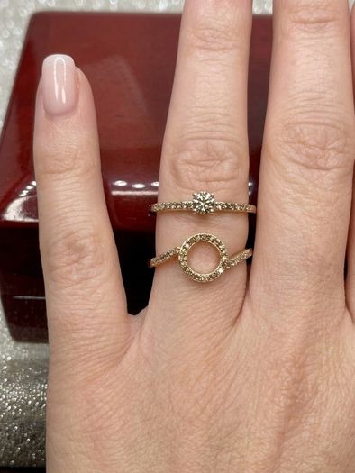 Diamond Interlocking Ring