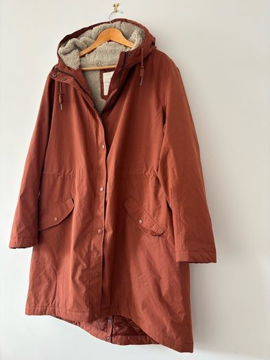 Seasalt Cornwall Brown Plant Hunter Cotton Waterproof Coat